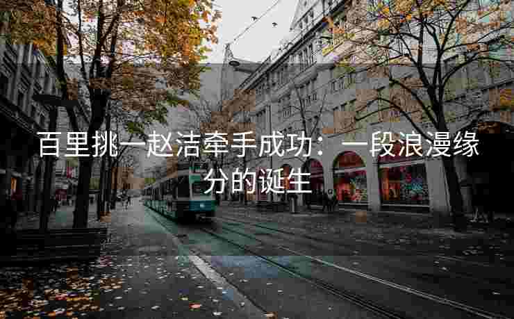 百里挑一赵洁牵手成功：一段浪漫缘分的诞生