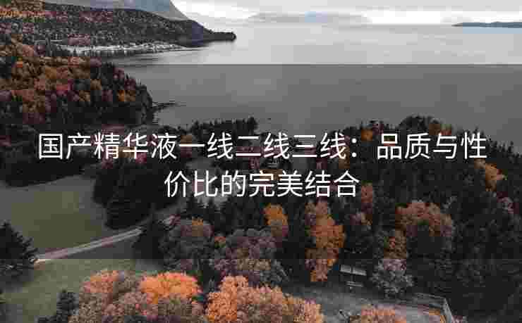 国产精华液一线二线三线：品质与性价比的完美结合